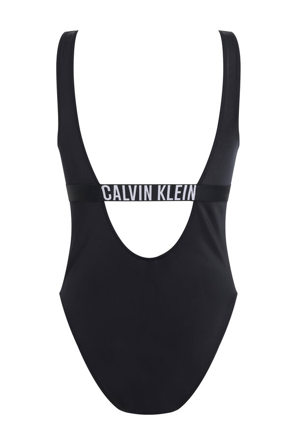 Calvin Klein Fato de banho preto recortado com logo Calvin Klein preto