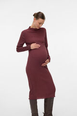 Mamalicious Vestido midi maternity morado/lila