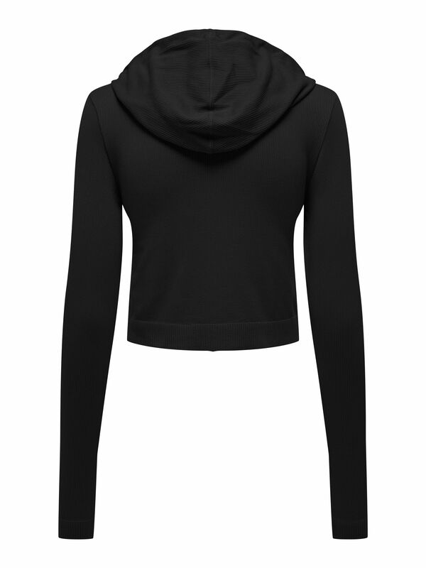 Womensecret Sweatshirt curta com capuz preto