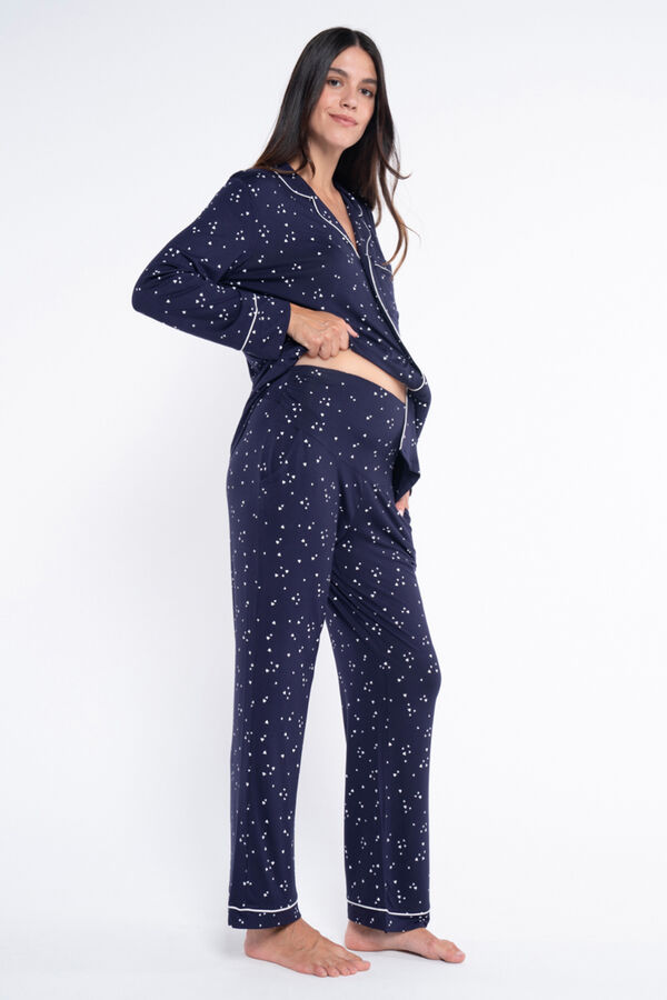 Ohma! Pack pijama estampado copos azul