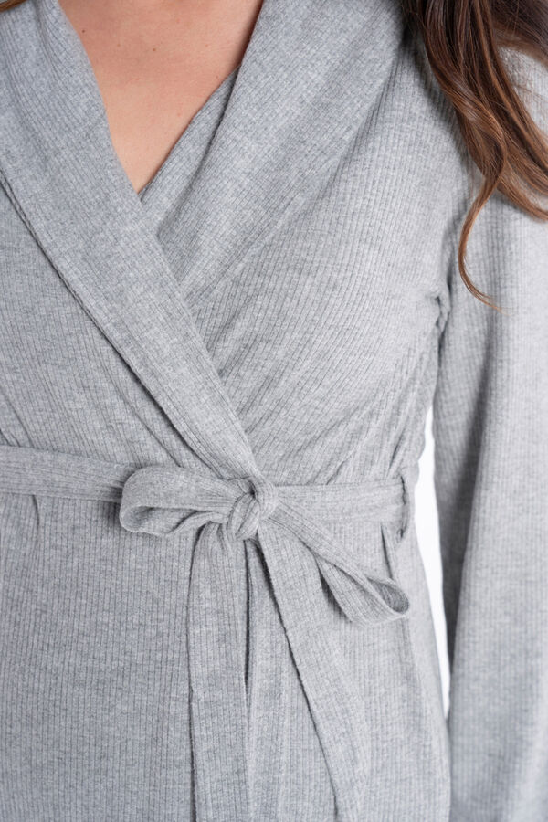 Ohma! Vestido de pr&eacute;-mam&atilde; robe cinzento