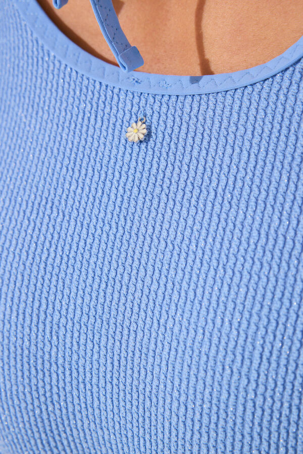 Women'secret Ba&ntilde;ador cut out azul lurex azul