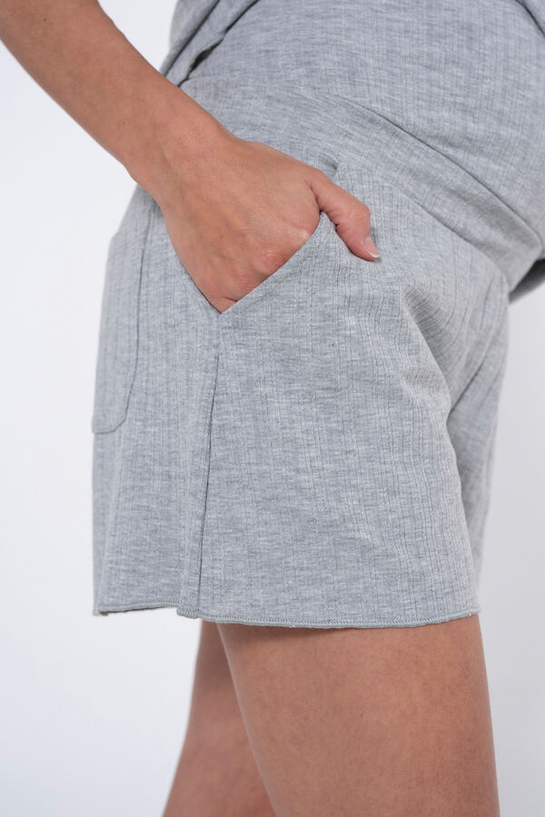 Ohma! Conjunto de pijama premam&aacute;  gris