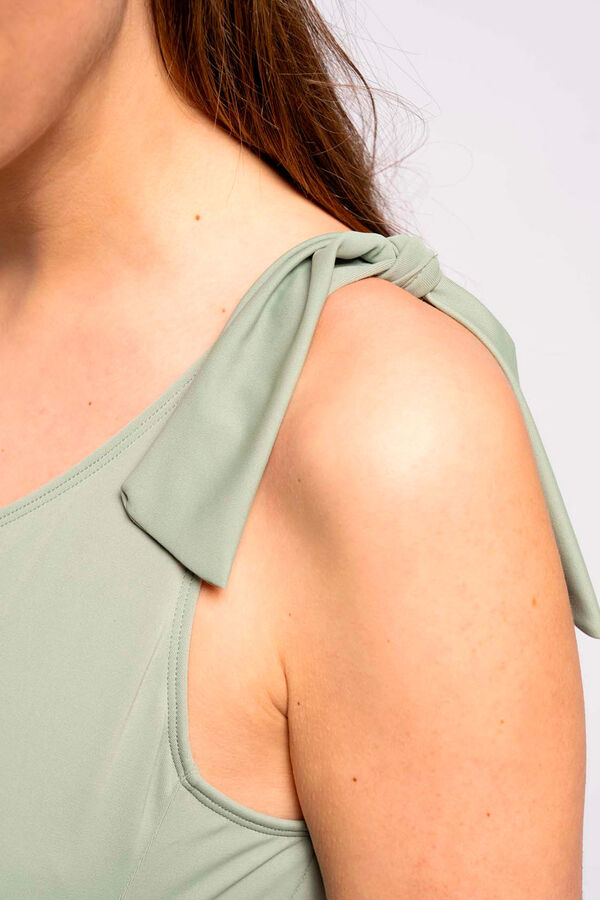 Ohma! Fato de banho pré-mamã com uma alça bege