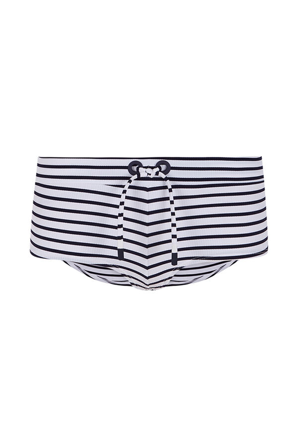 Women'secret Cueca boxer riscas biquíni marinho azul