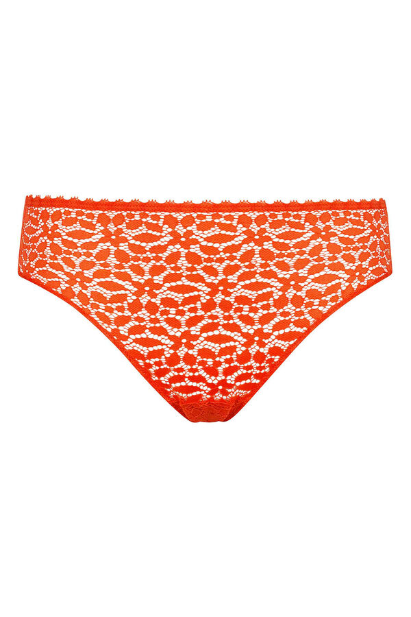 DIM Braga invisible de encaje floral Daily Dentelle naranja