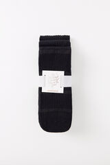Women'secret Pack 3 calcetines altos negros lurex negro
