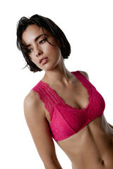 Black Limba Sutiã halter de renda Dulcet rosa