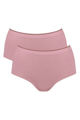 Sloggi Pacote com 2 cuecas de cintura alta rosa