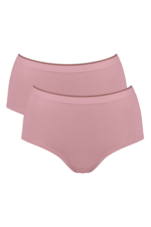 Sloggi Pacote com 2 cuecas de cintura alta rosa