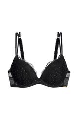 Dorina Suti&atilde; push-up com enchimento soutien preto