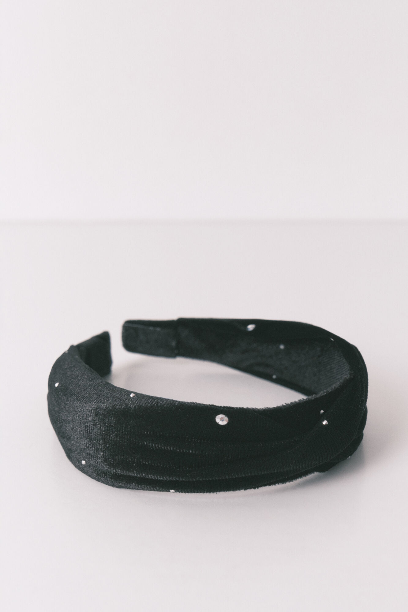 Women'secret Bandolete de veludo preta com glitter