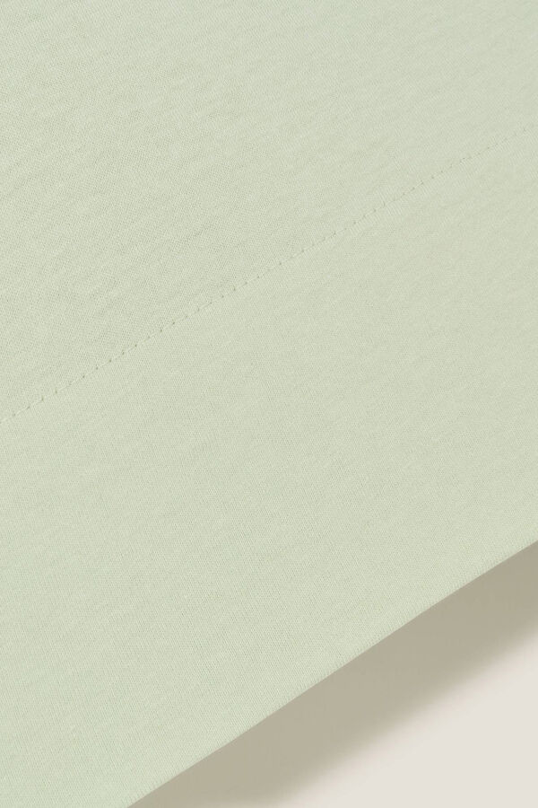 Textura Funda almohada punto algod&oacute;n verde