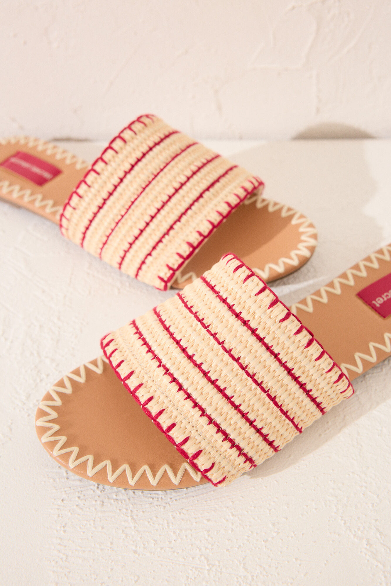 Women'secret Sandalias planas pala rafia