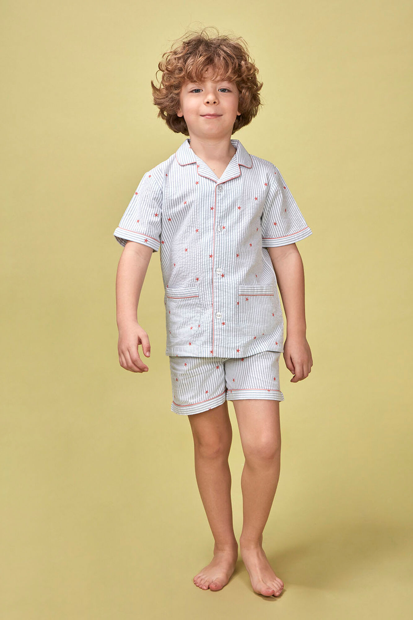 Gocco Pijama riscas de estrelas brancas