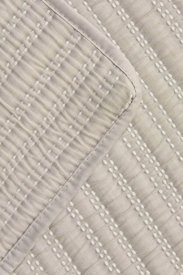 Textura Edred&oacute;n liso reversible gris