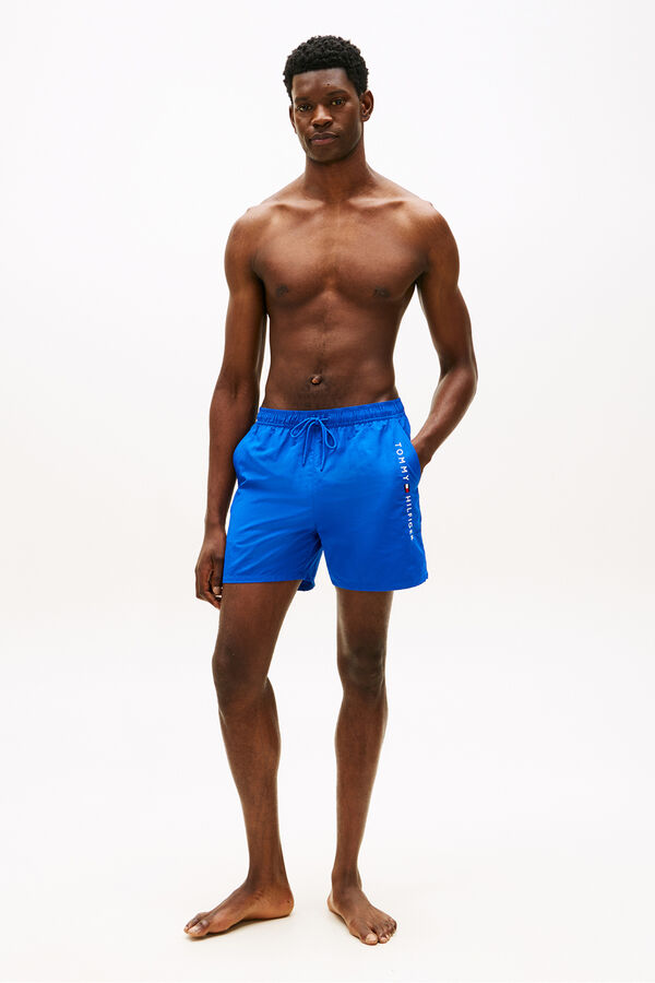 Tommy Hilfiger Ba&ntilde;ador hombre inscripci&oacute;n lateral azul