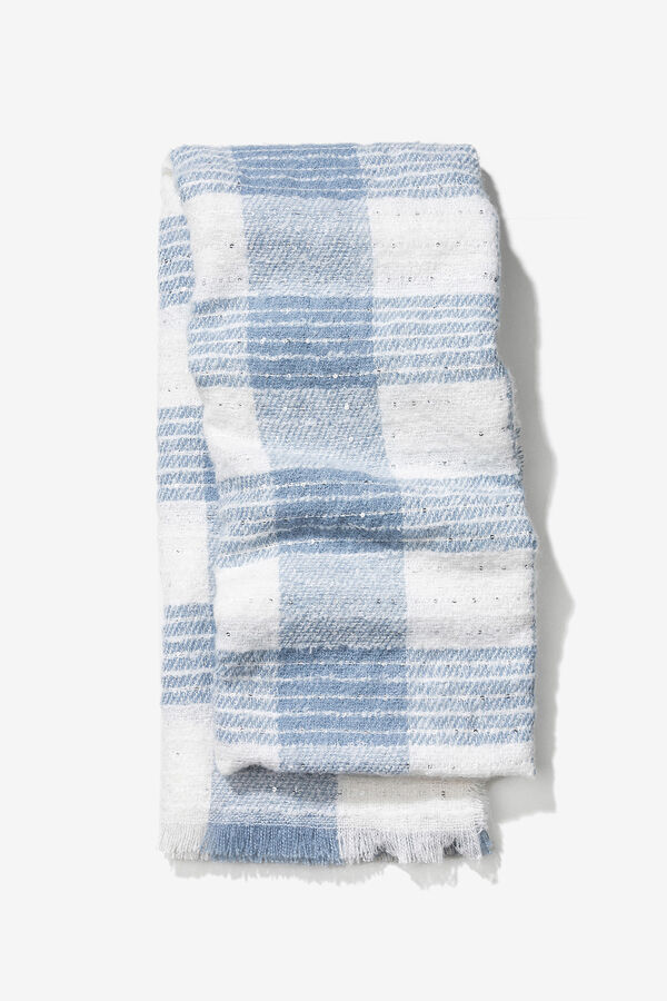 Vilanova Bufanda a cuadros azul azul