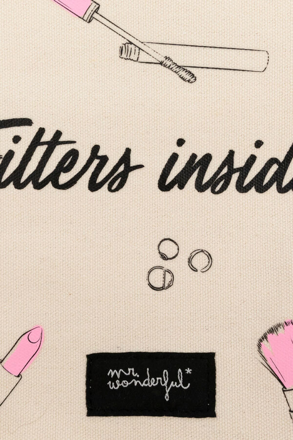 Mr. Wonderful Neceser peque&ntilde;o estampado estampado