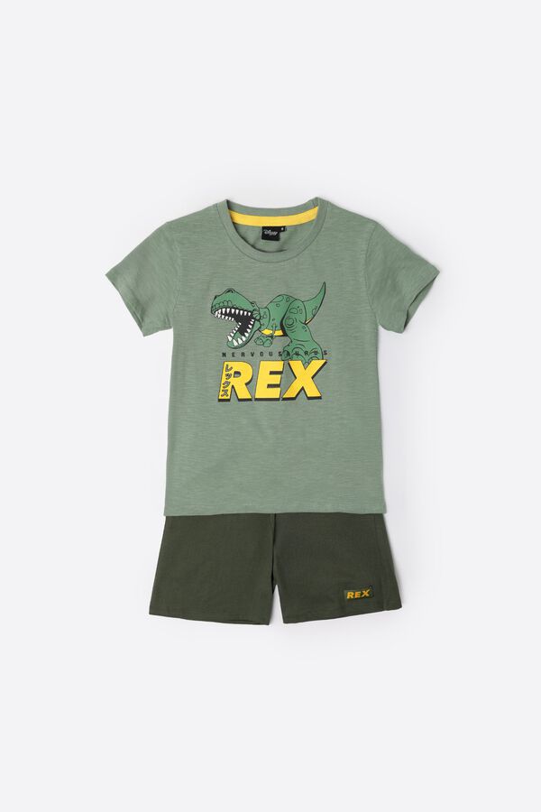 Admas Pijama curto dino Rex Toy Story verde