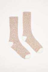 Women'secret Calcetines textura marr&oacute;n marr&oacute;n