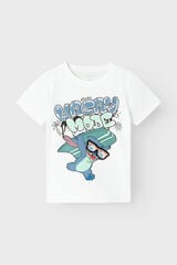 Name it Camiseta masculina de manga curta Stitch branco