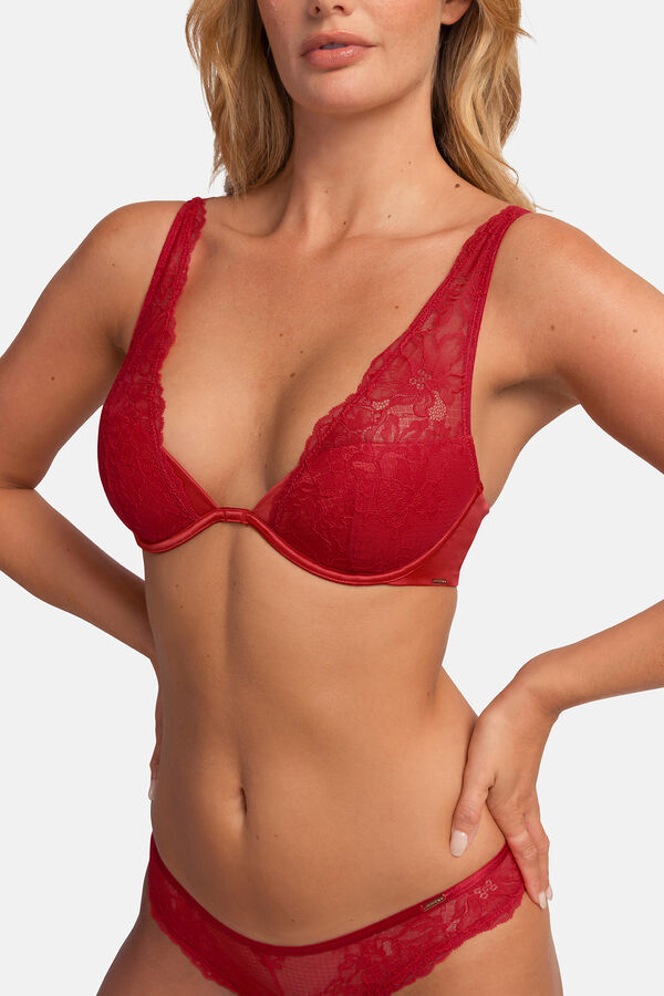 Dorina Renda de renda cl&aacute;ssica vermelho