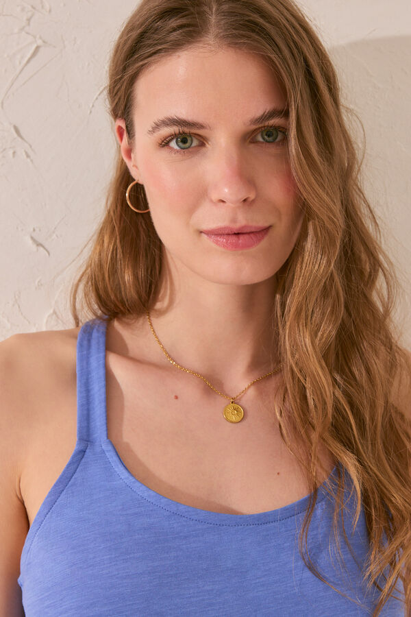 Women'secret Camiseta tirantes algod&oacute;n azul claro azul