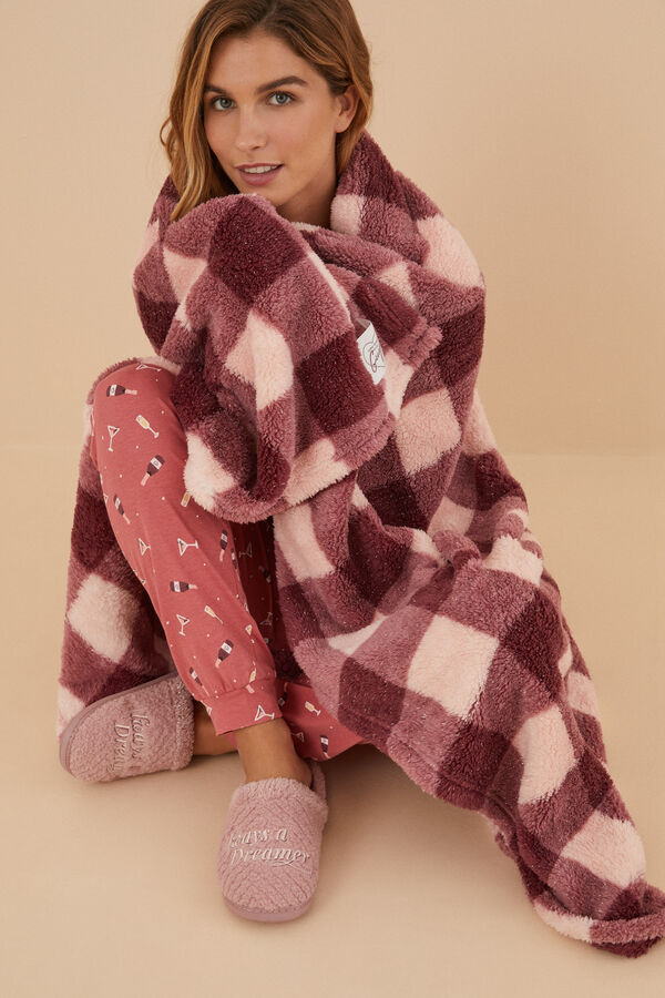 Women'secret Manta casa La Vecina Rubia rosa