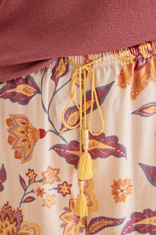 Women'secret Calções viscose estampado paisley estampado