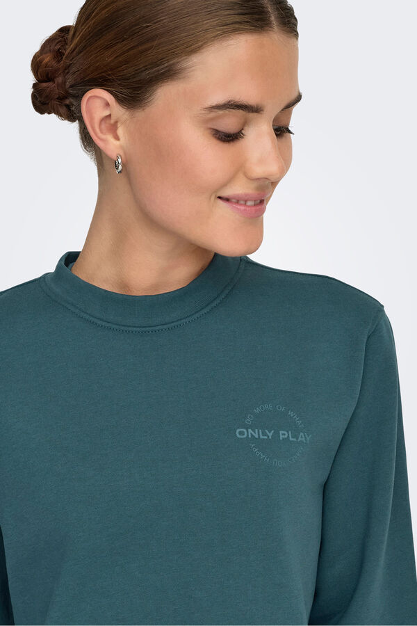 Only Play Sweatshirt com capuz azul