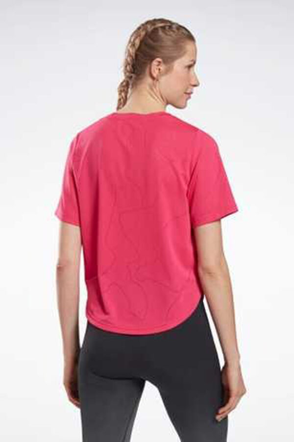 Reebok T-shirt perfurada rosa