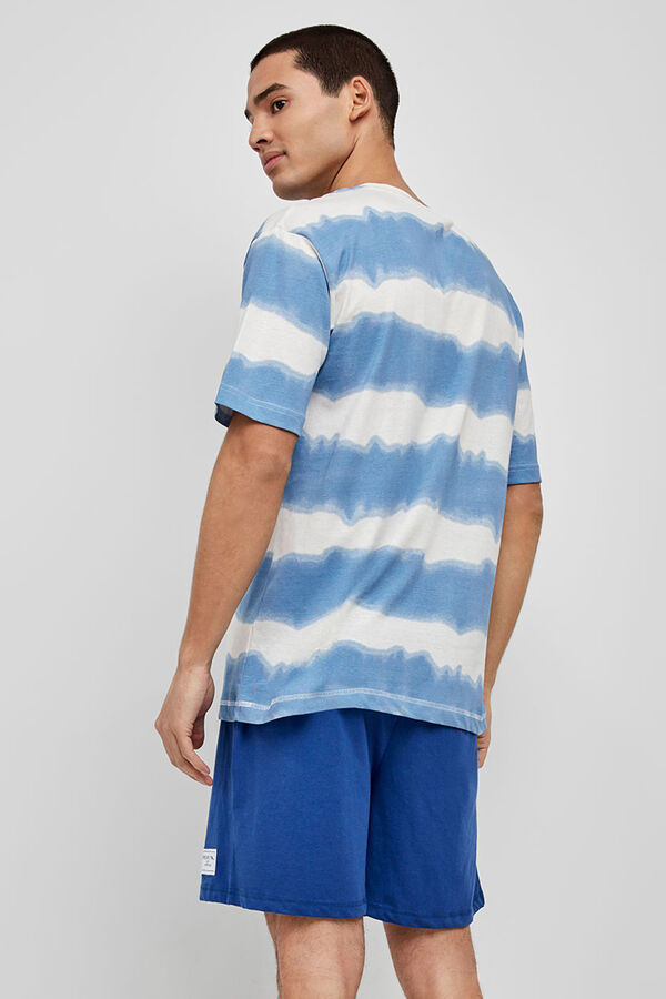 Gisela Pijama hombre Snoopy estampado blanco