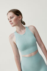 Born Living Yoga Top Keila Jade Cinza bege