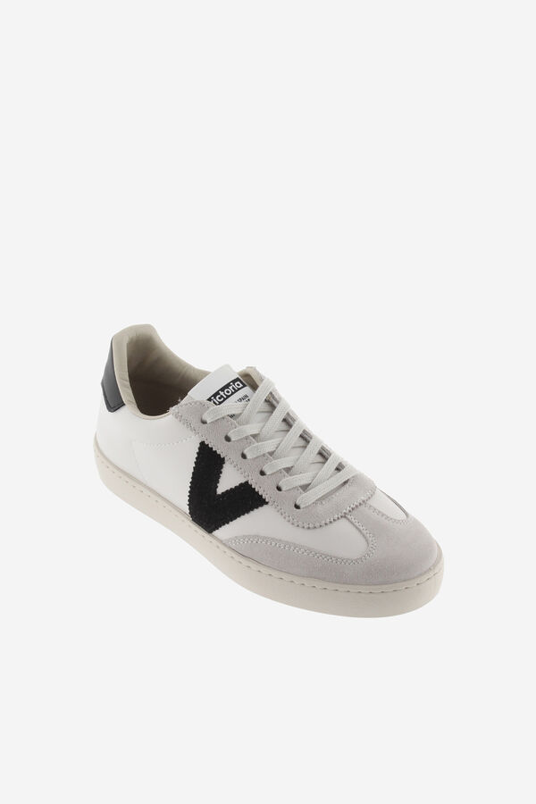 Victoria Zapatillas de efecto piel negro