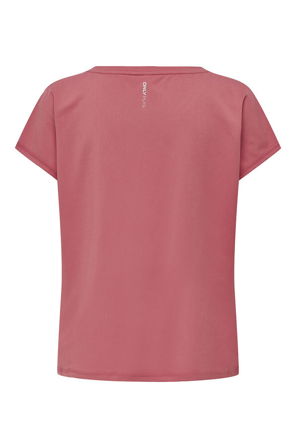Only Play T-shirt treino manga curta vermelho