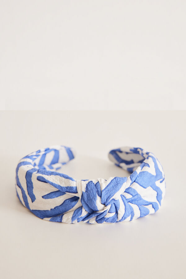 Women'secret Diadema pelo estampado azul estampado
