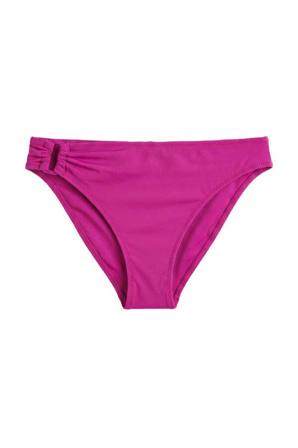 Women'secret Cueca de biqu&iacute;ni cl&aacute;ssica de cintura alta magenta rosa
