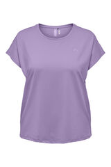 Womensecret Camiseta manga corta deportiva talla grande morado/lila