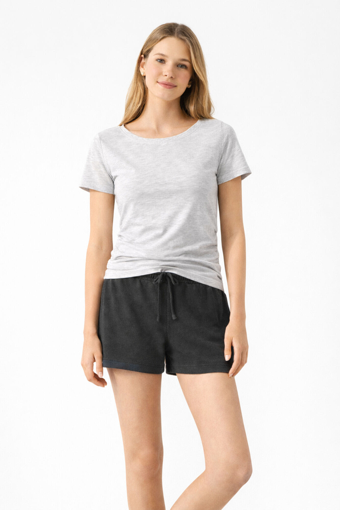 Lmtd T-shirt de manga curta com franzido