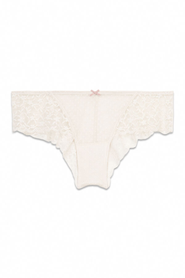 Women'secret Braga ancha brasile&ntilde;a encaje gris gris
