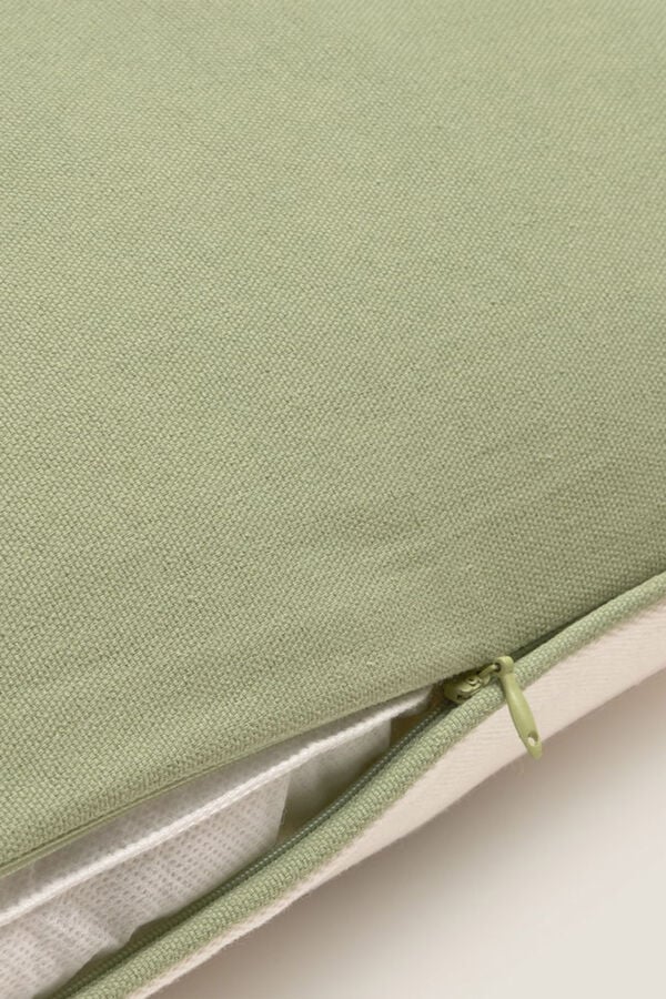 Textura Capa travesseiro algod&atilde;o flores estampado