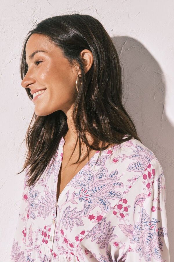 Women'secret Conjunto de saia e camisola estampadas estampado