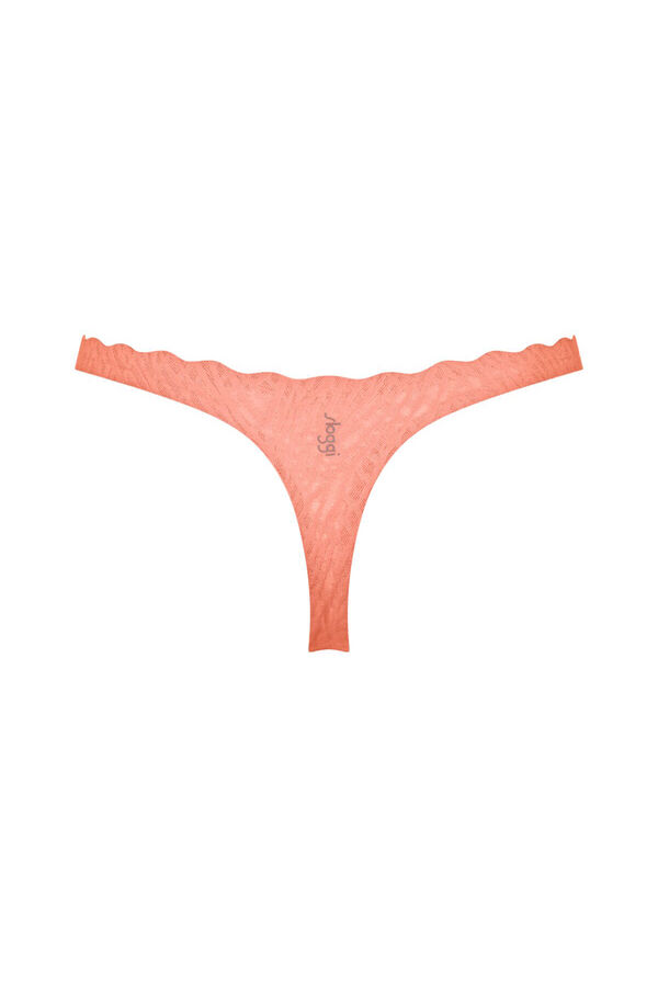 Sloggi Tanga sin costuras naranja