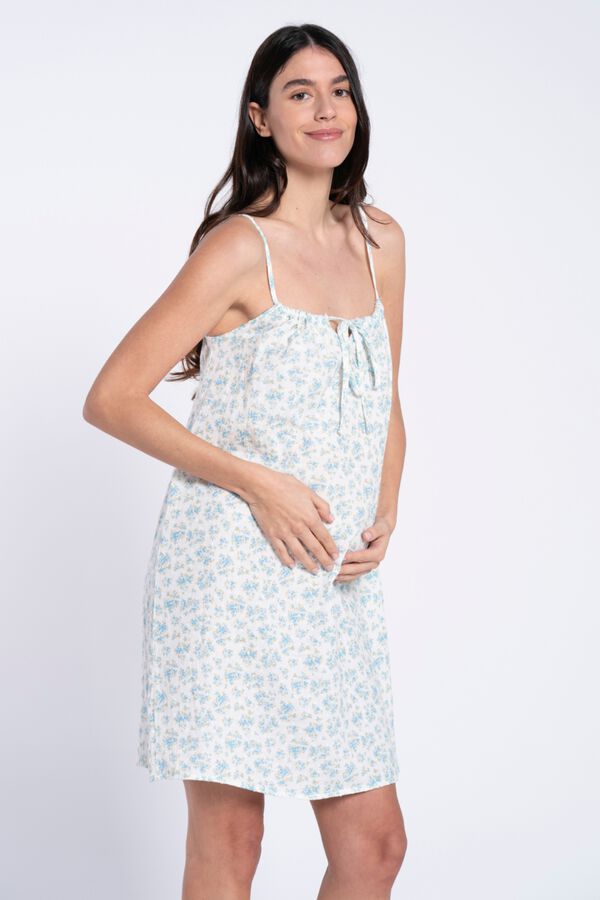Ohma! Camis&oacute;n premam&aacute; en plumetti blanco