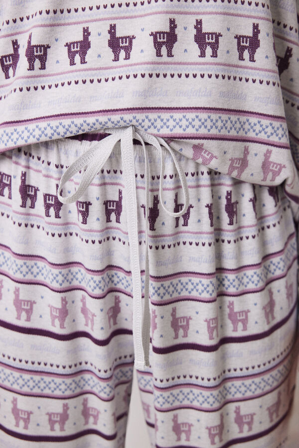 Women'secret Pijama largo canal&eacute; s&uacute;per soft Mafalda estampado