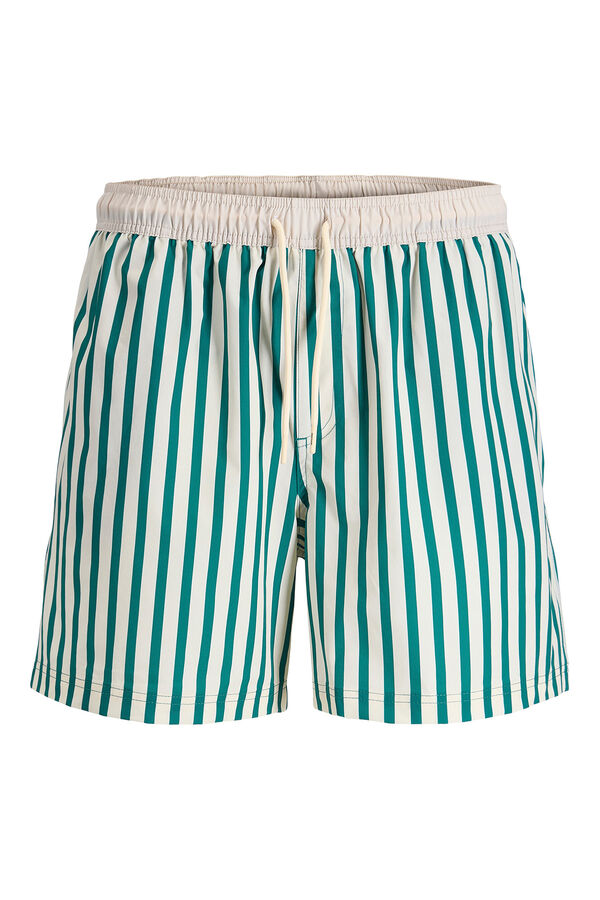 Jack & Jones Fato de banho estampado riscas azul