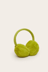 Womensecret Proteções de orelhas de pelo  verde