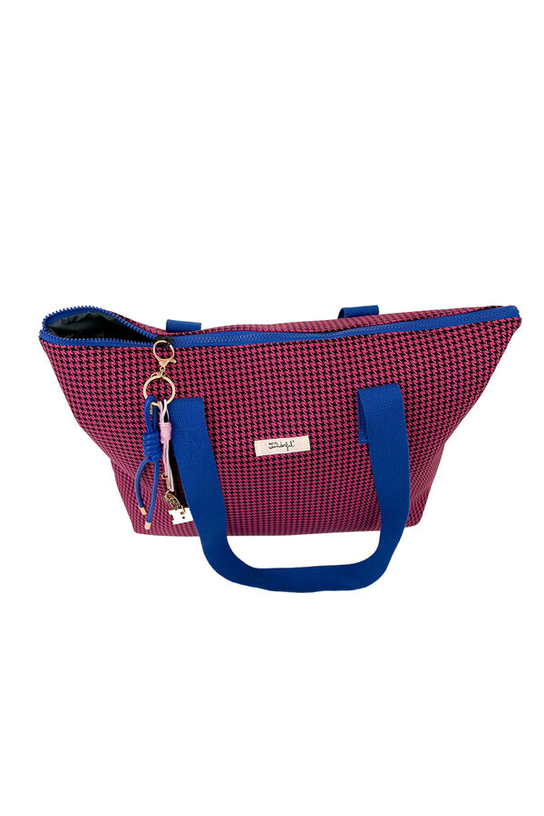 Mr. Wonderful Mala tote - Pied-De-Poule branco