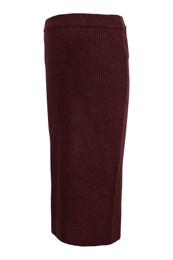 Mamalicious Falda midi de punto maternity morado/lila